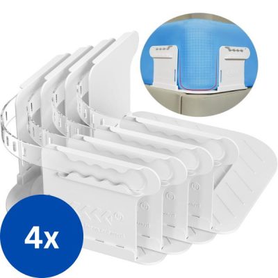 Mbajtësit e çarçafëve që nuk rrëshqasin kurrë (4 copë) | EVOHOLD